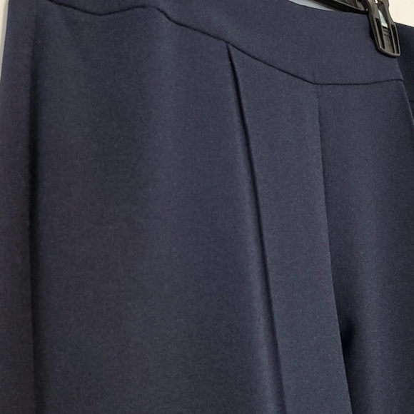 Tahari Navy Crepe Petite Dress Pants - Picture 15 of 17